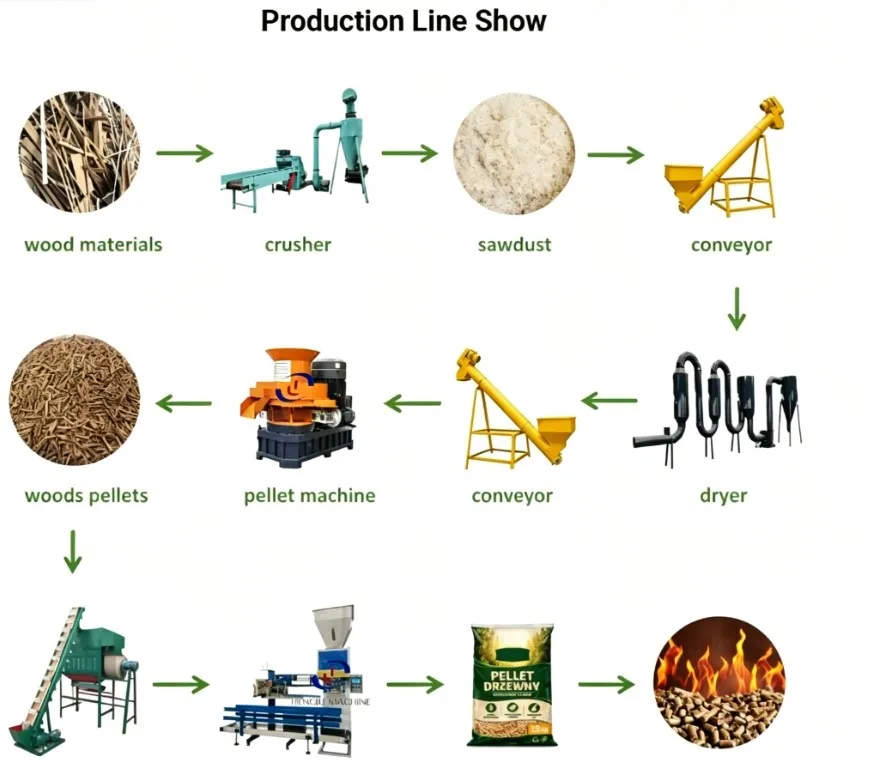 Large Pellet Production Line for Biomass Large Pellet Production Line for Biomass