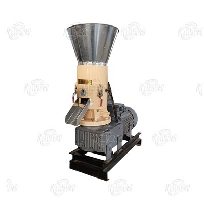 Small Pine Needles Sawdust Straw Fuel Flat Die Biomass Pellet Making Machine