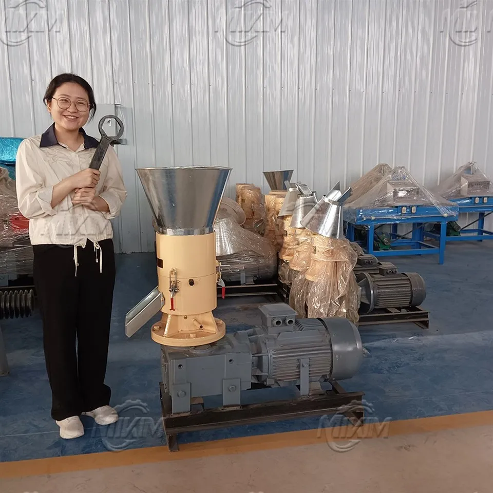 Wood Chip Pellet Maker Machine With Foced Feeder For Making Grass/Alfalfa Pellets factory